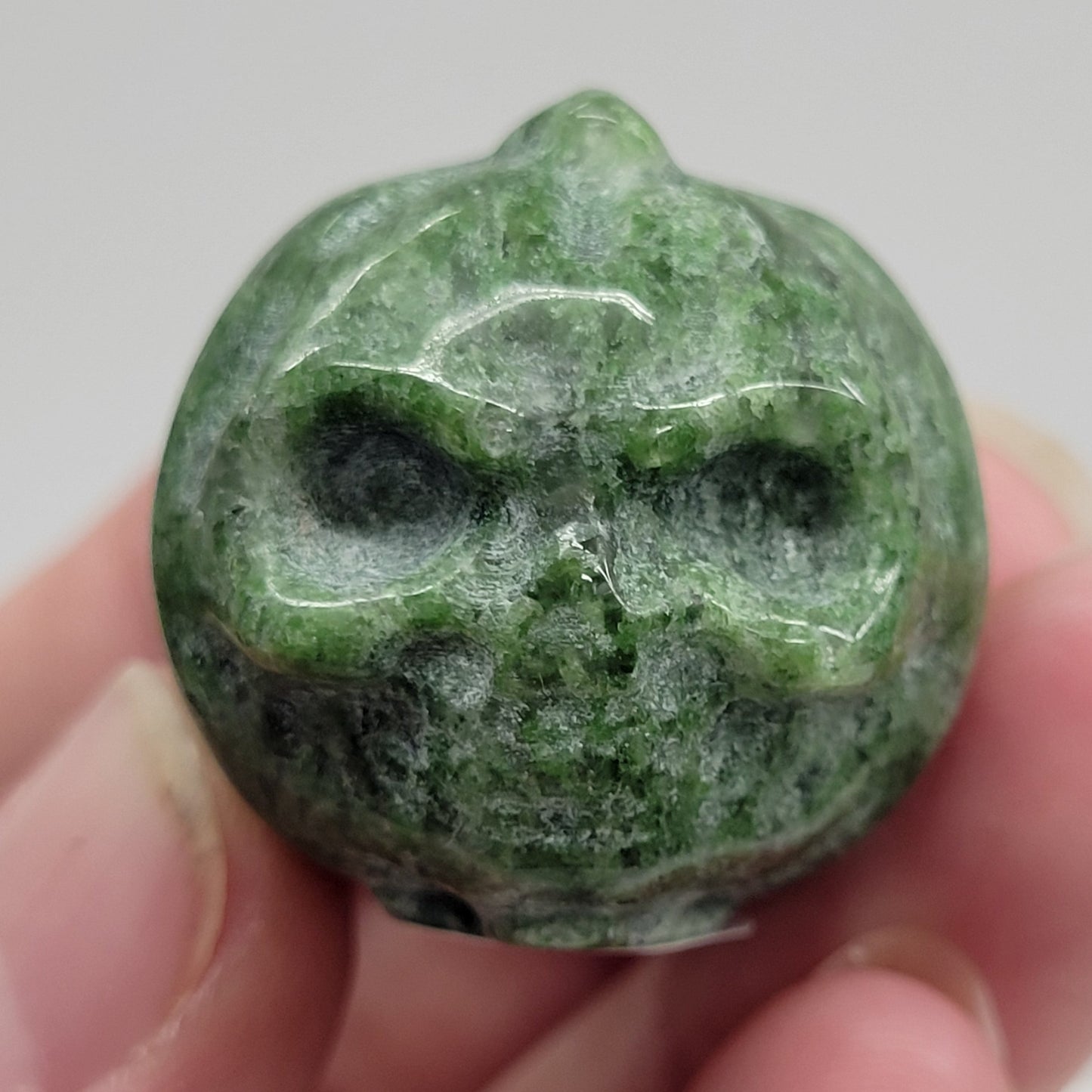 Skull pumpkin carving