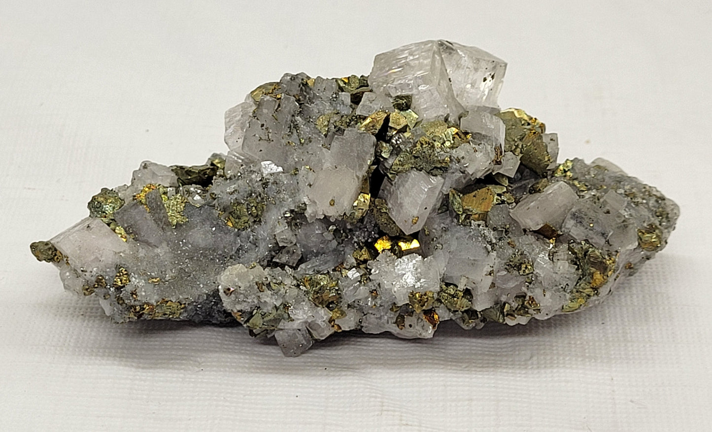 Ice Calcite w/ Chalcopyrite specimen