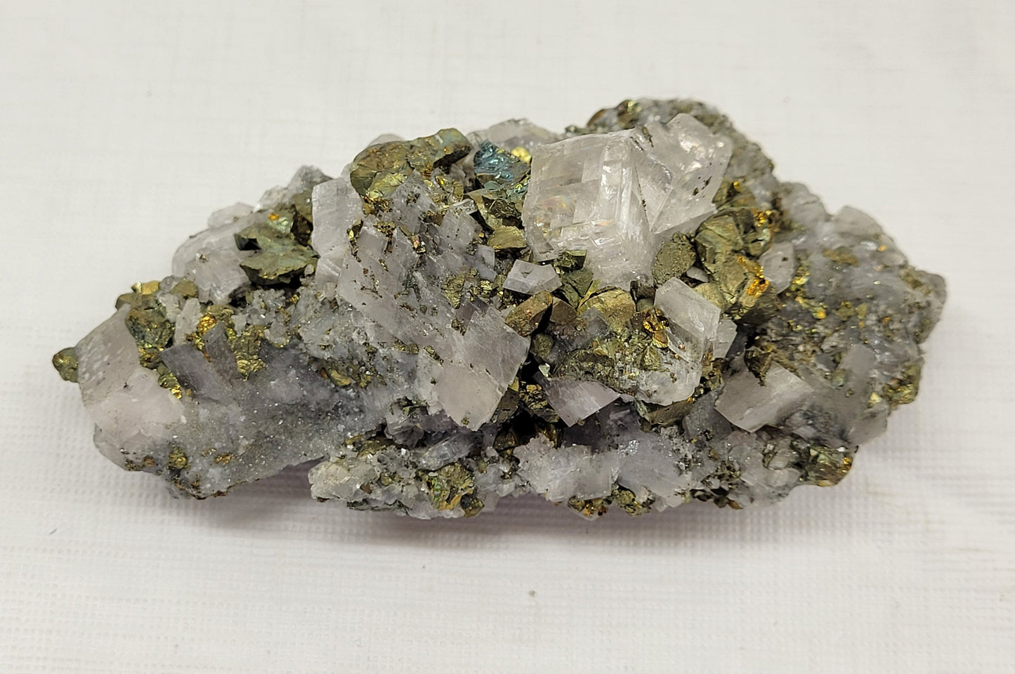 Ice Calcite w/ Chalcopyrite specimen