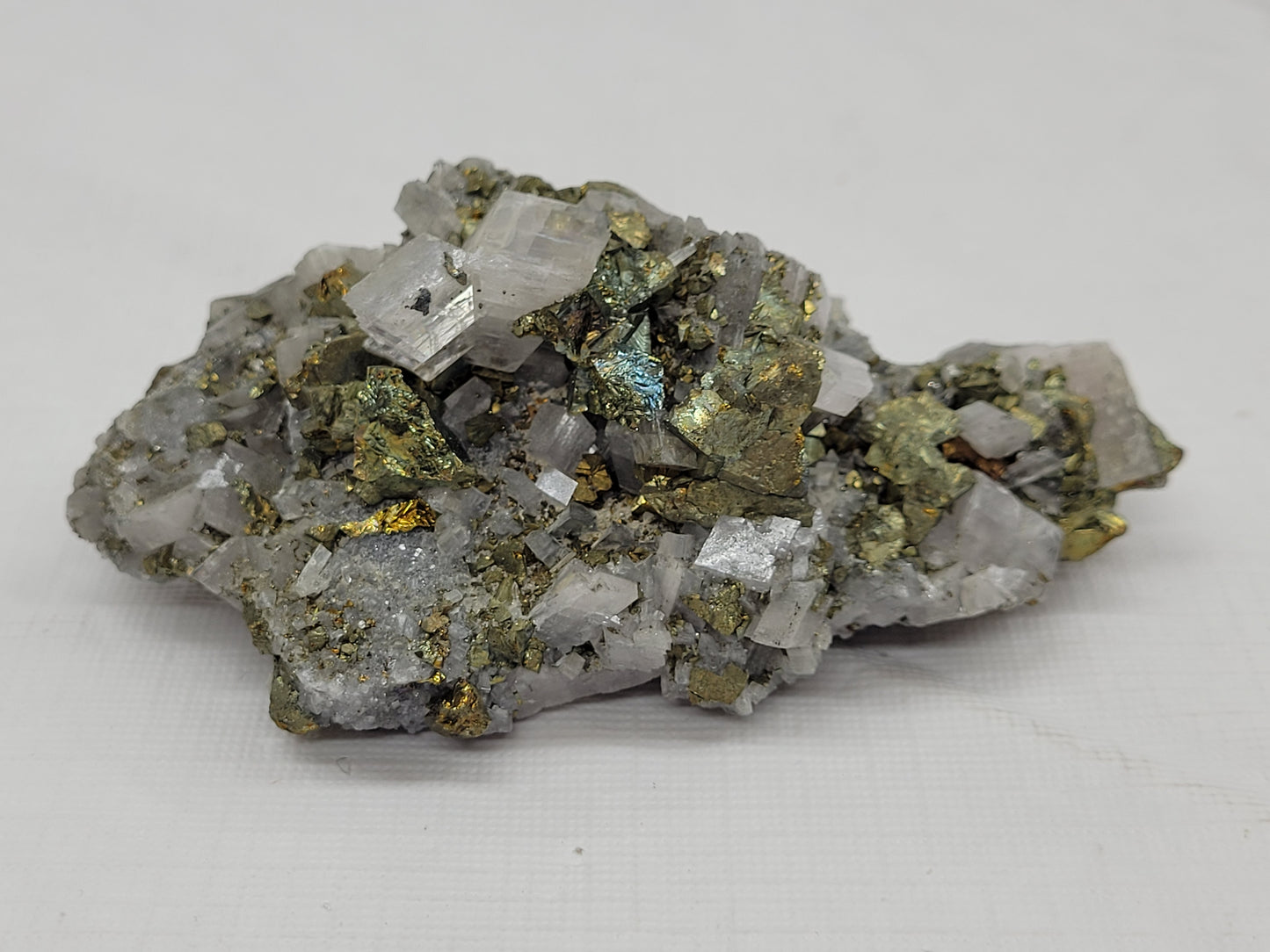 Ice Calcite w/ Chalcopyrite specimen