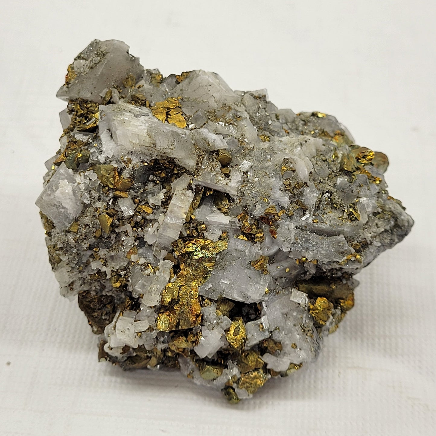 Ice Calcite w/ Chalcopyrite specimen