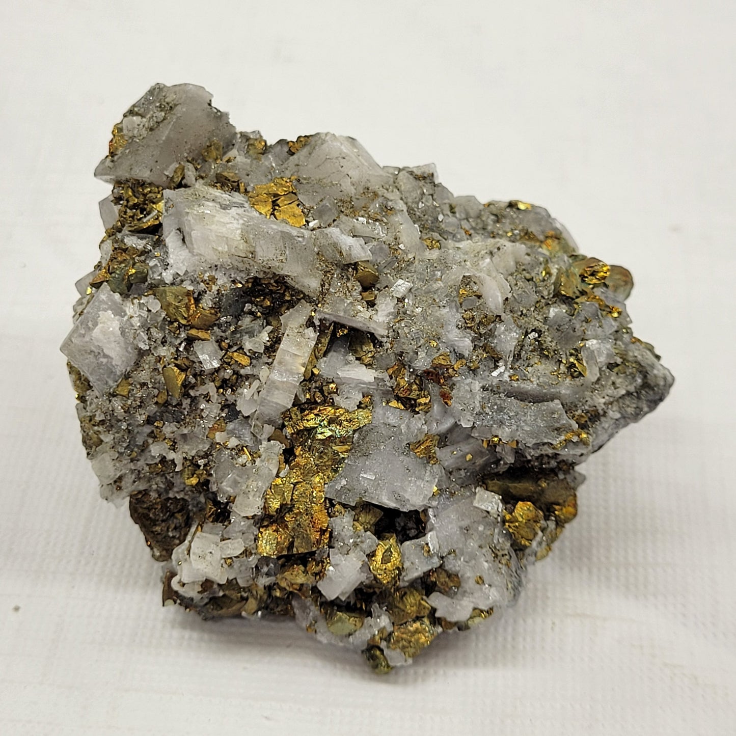 Ice Calcite w/ Chalcopyrite specimen