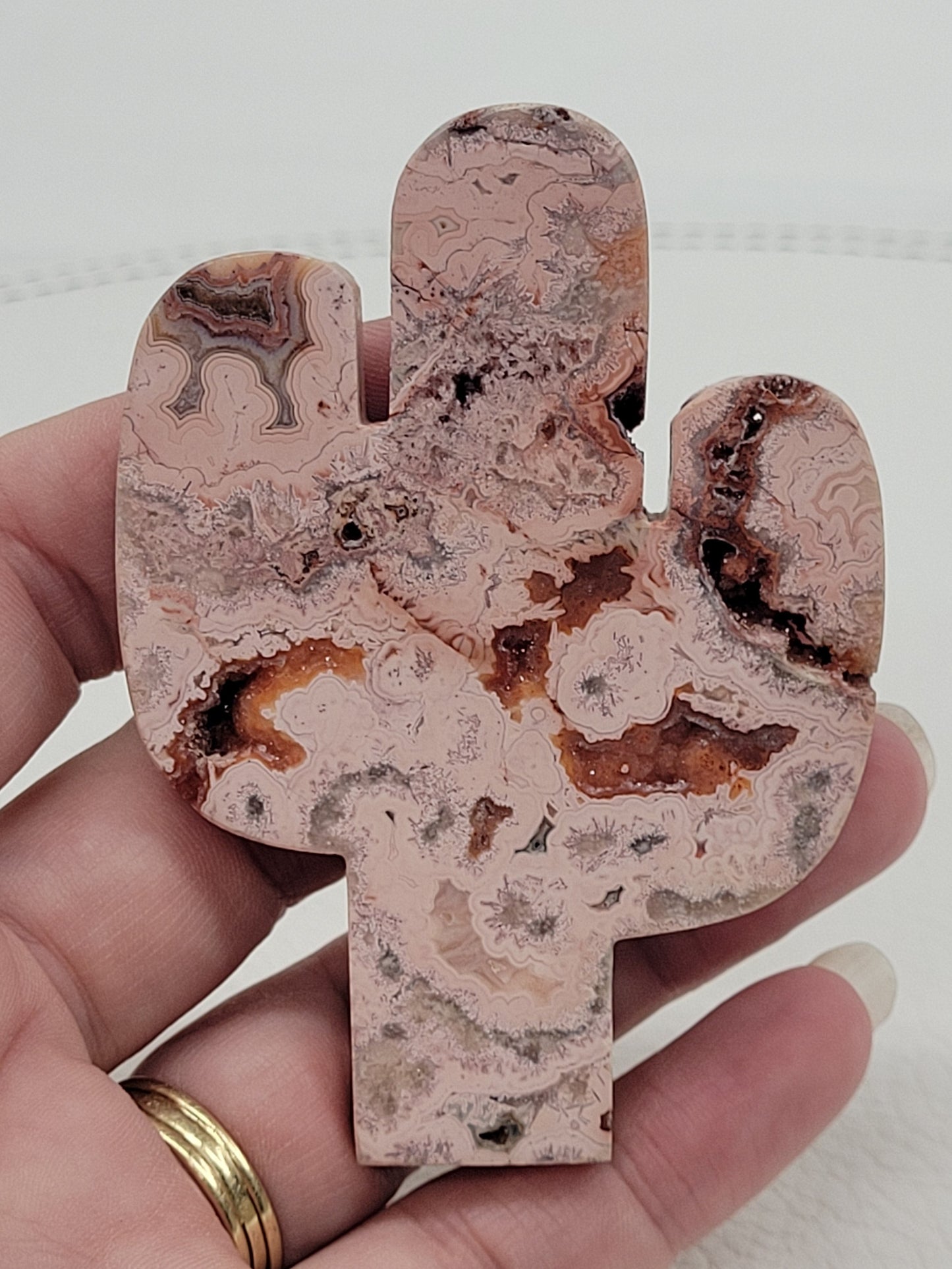 Cactus - Pink Crazy Lace Agate