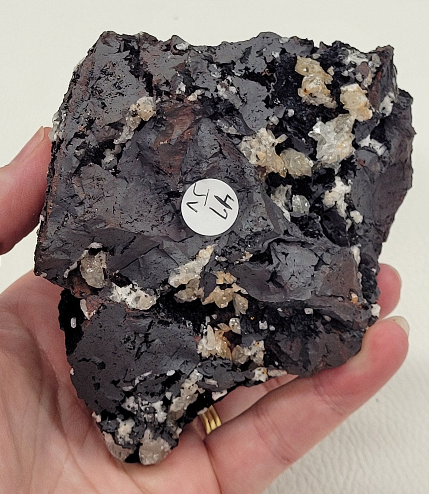 Rice Calcite on Goethite