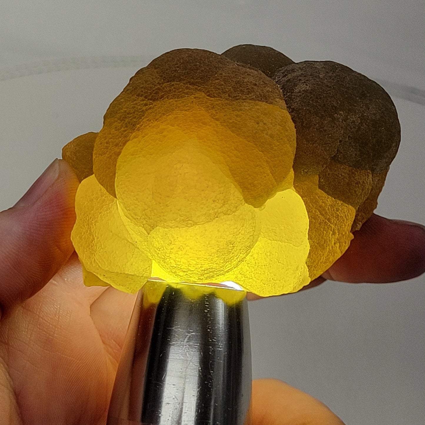 Yellow Bubble Fluorite - China