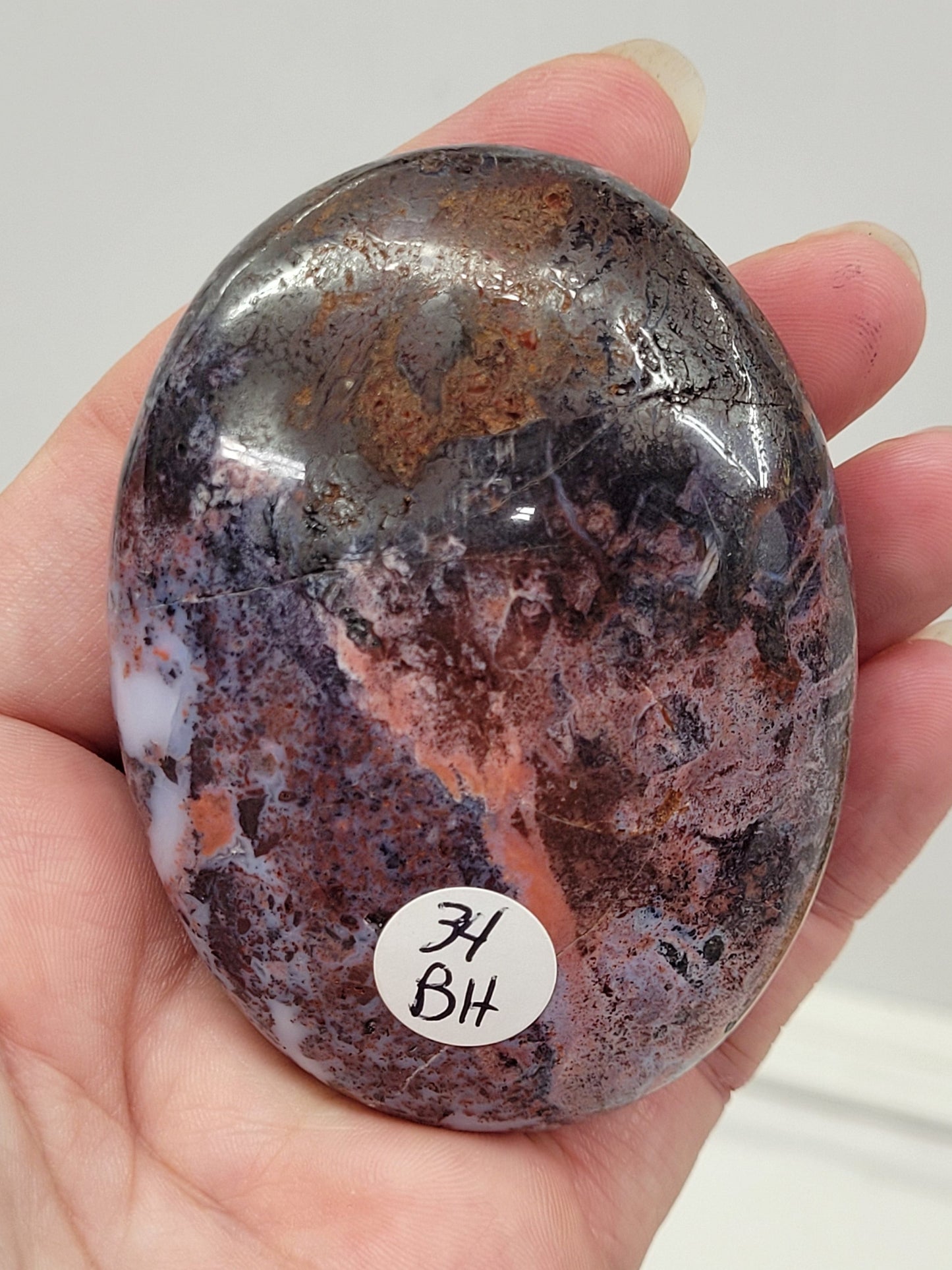 Palm - Pink Brecciated Jasper