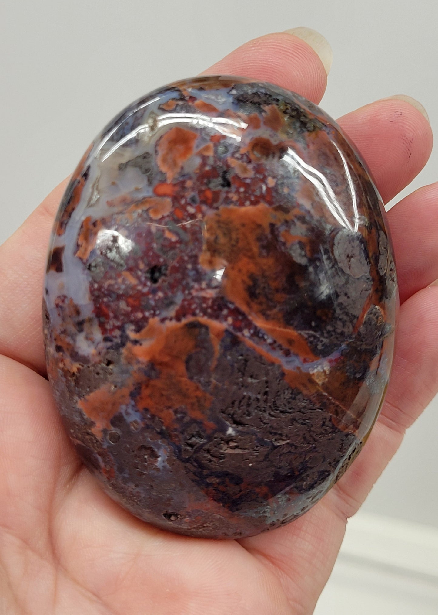 Palm - Pink Brecciated Jasper