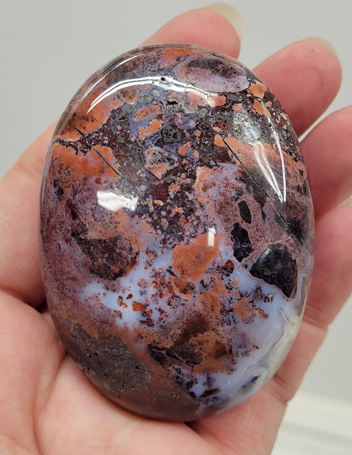 Palm - Pink Brecciated Jasper