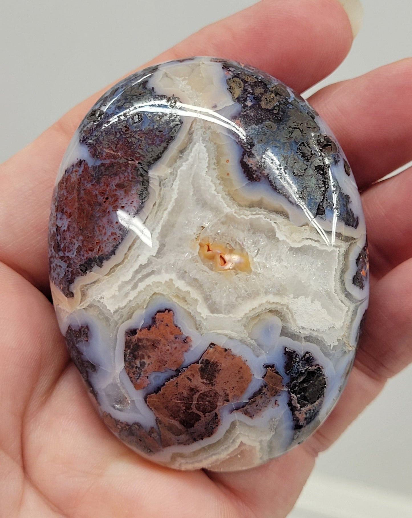 Palm - Pink Brecciated Jasper