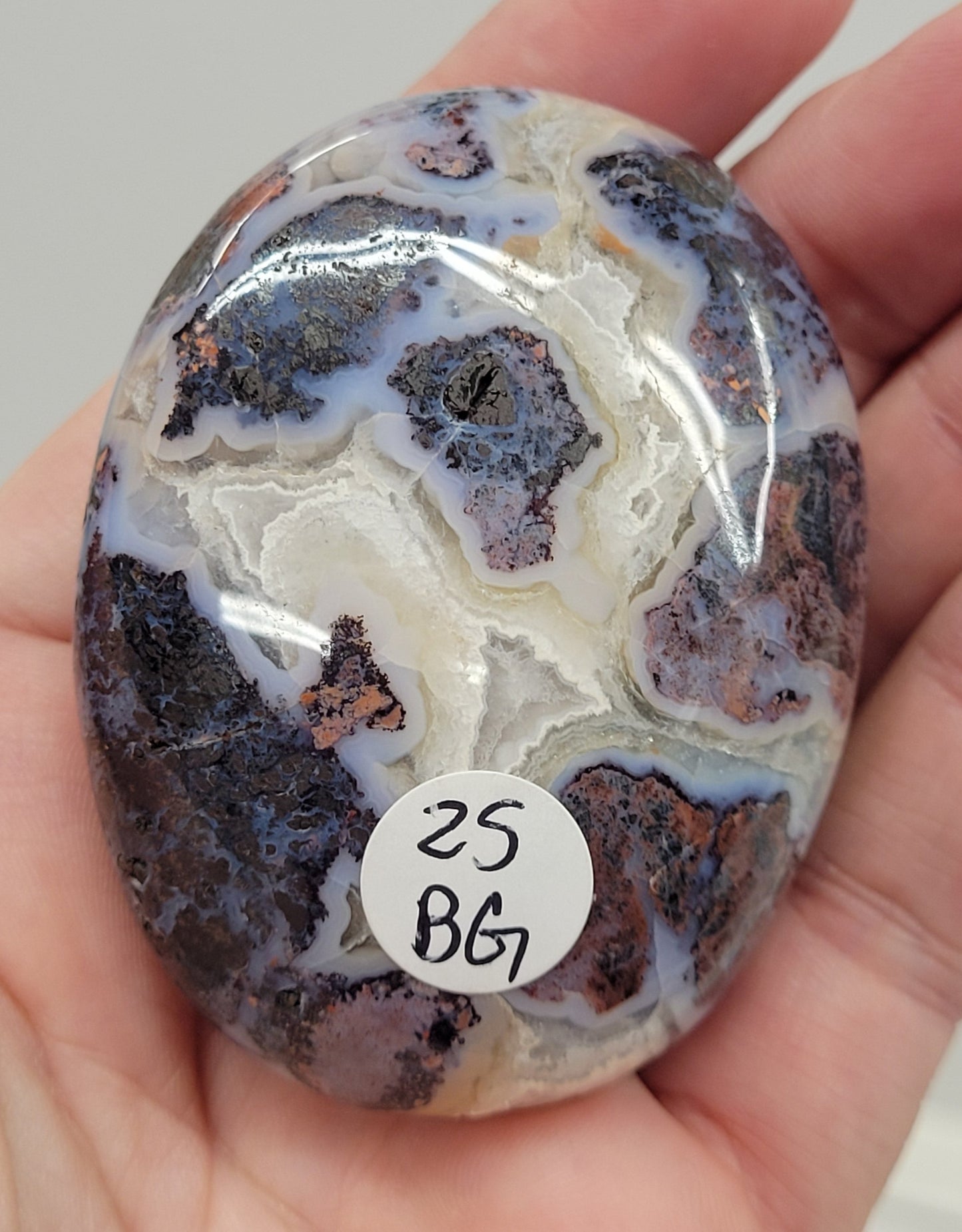 Palm - Pink Brecciated Jasper