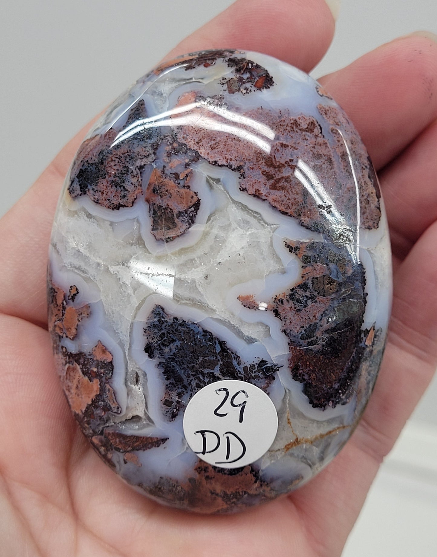 Palm - Pink Brecciated Jasper