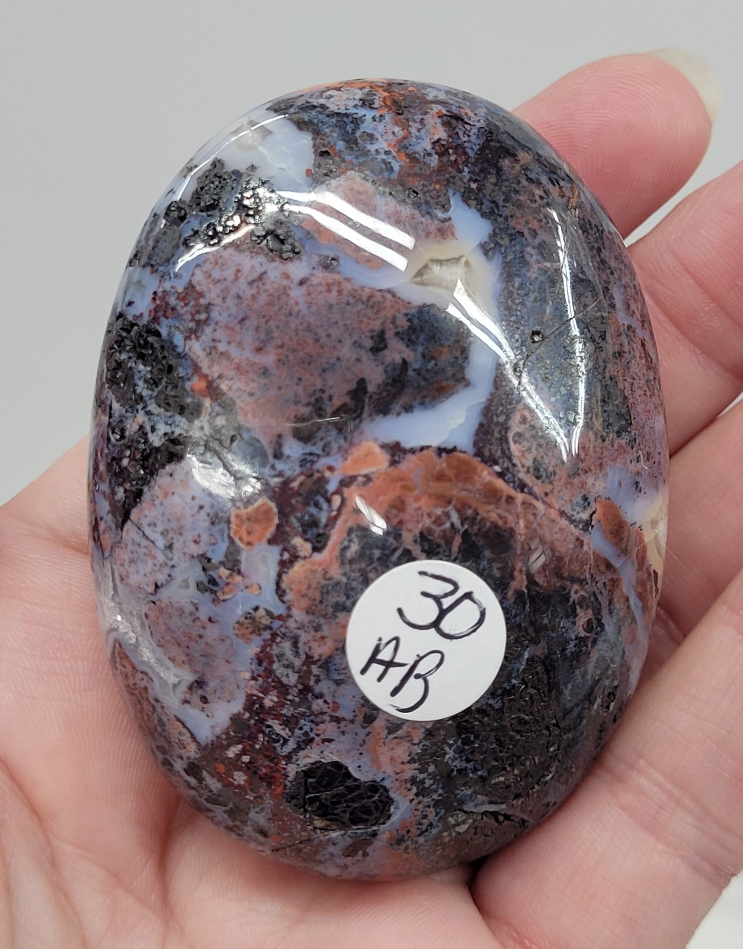 Palm - Pink Brecciated Jasper