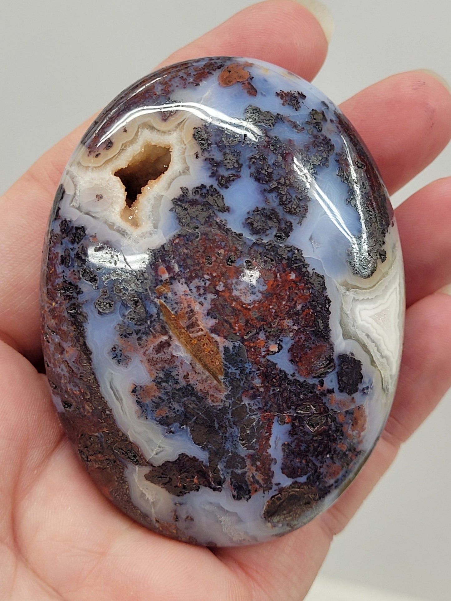 Palm - Pink Brecciated Jasper