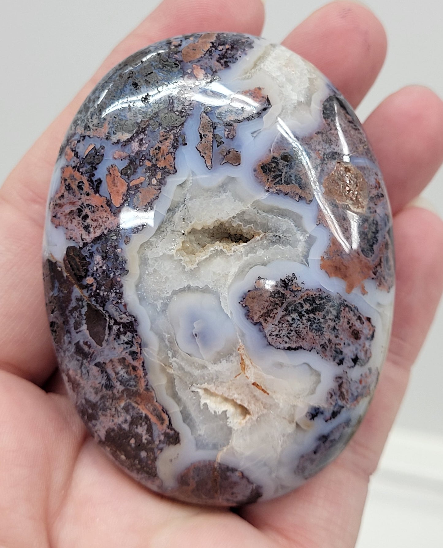 Palm - Pink Brecciated Jasper