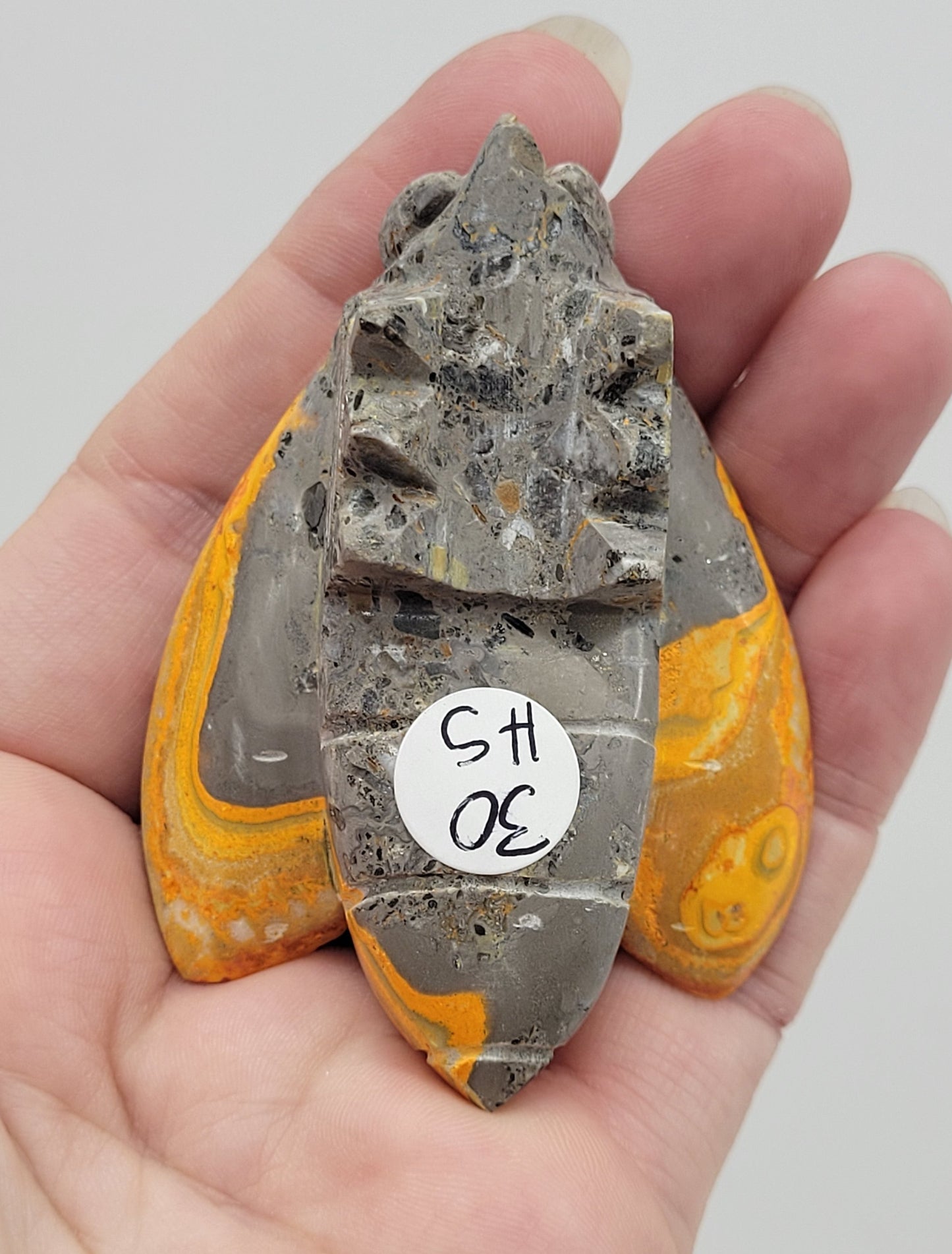 Bumblebee Jasper bee carving
