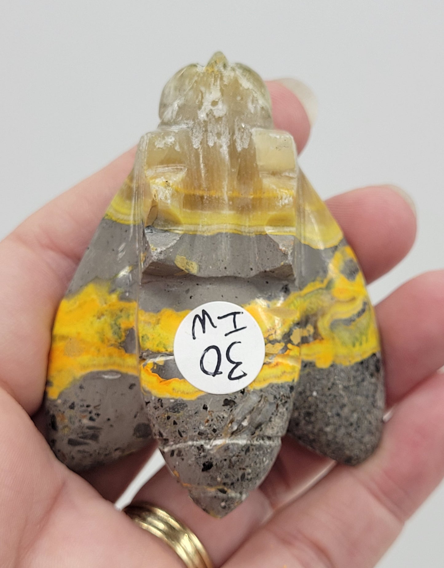 Bumblebee Jasper bee carving