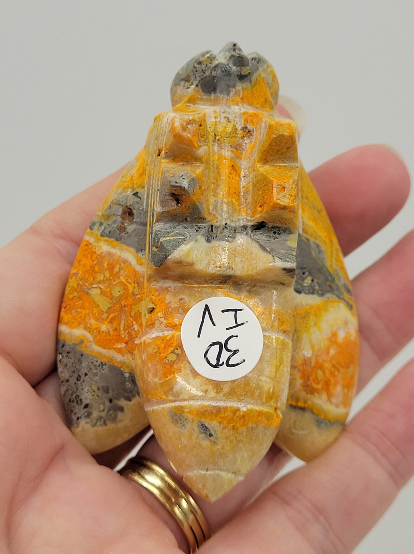 Bumblebee Jasper bee carving