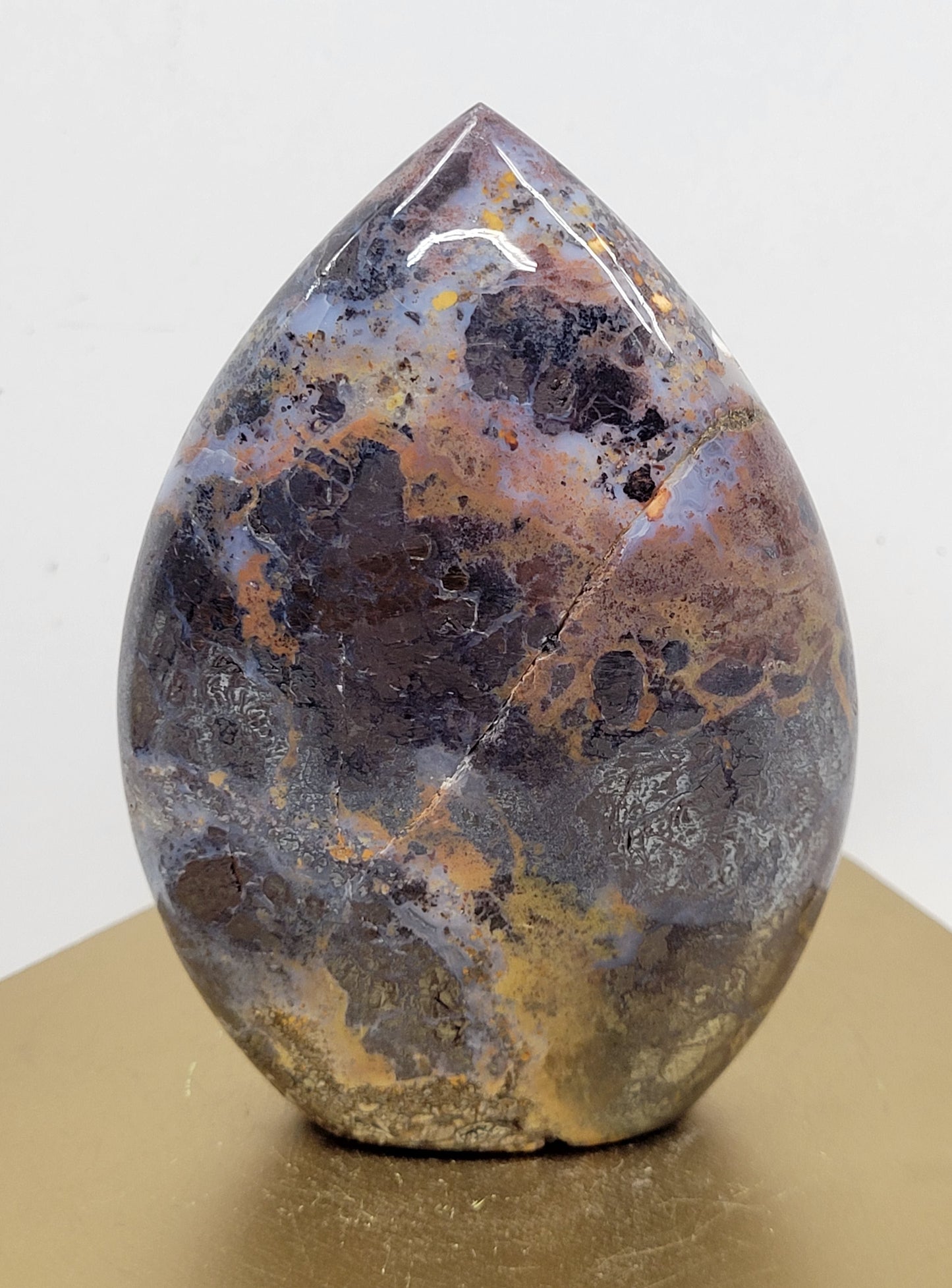 Brecciated Jasper teardrop flame