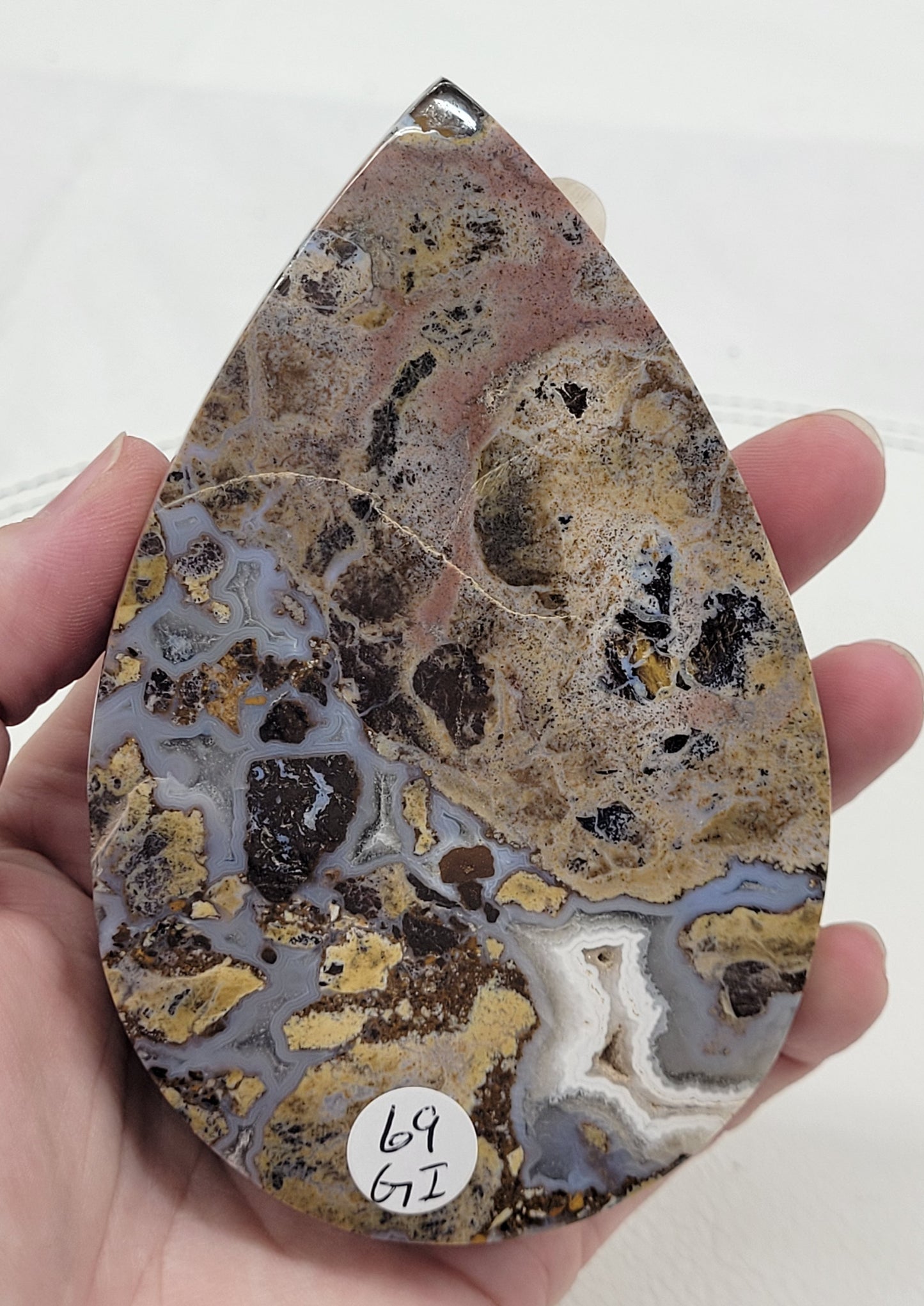 Brecciated Jasper teardrop