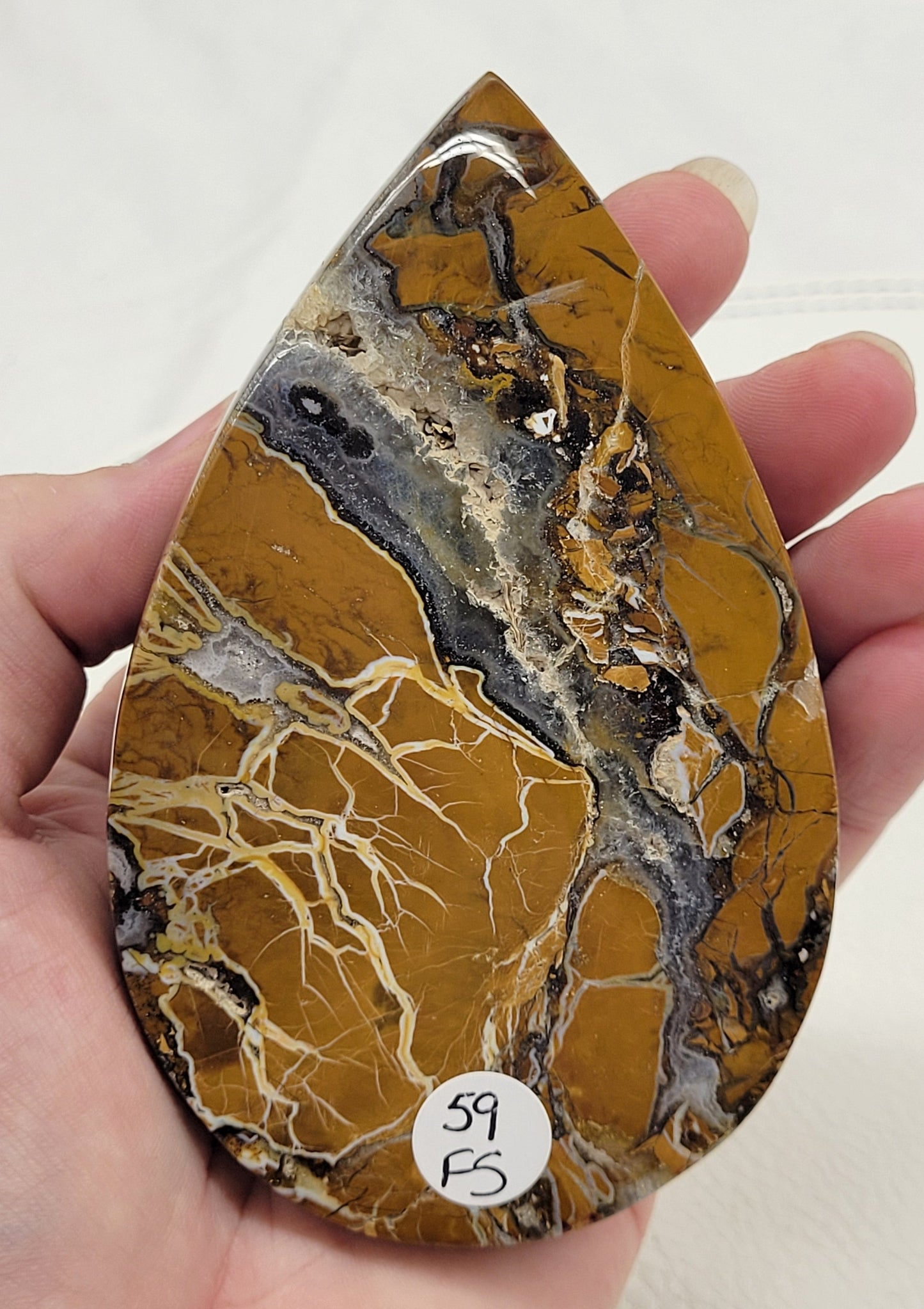 Brecciated Jasper teardrop