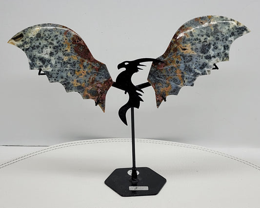 Wings - Multi-colored Marcasite dragon