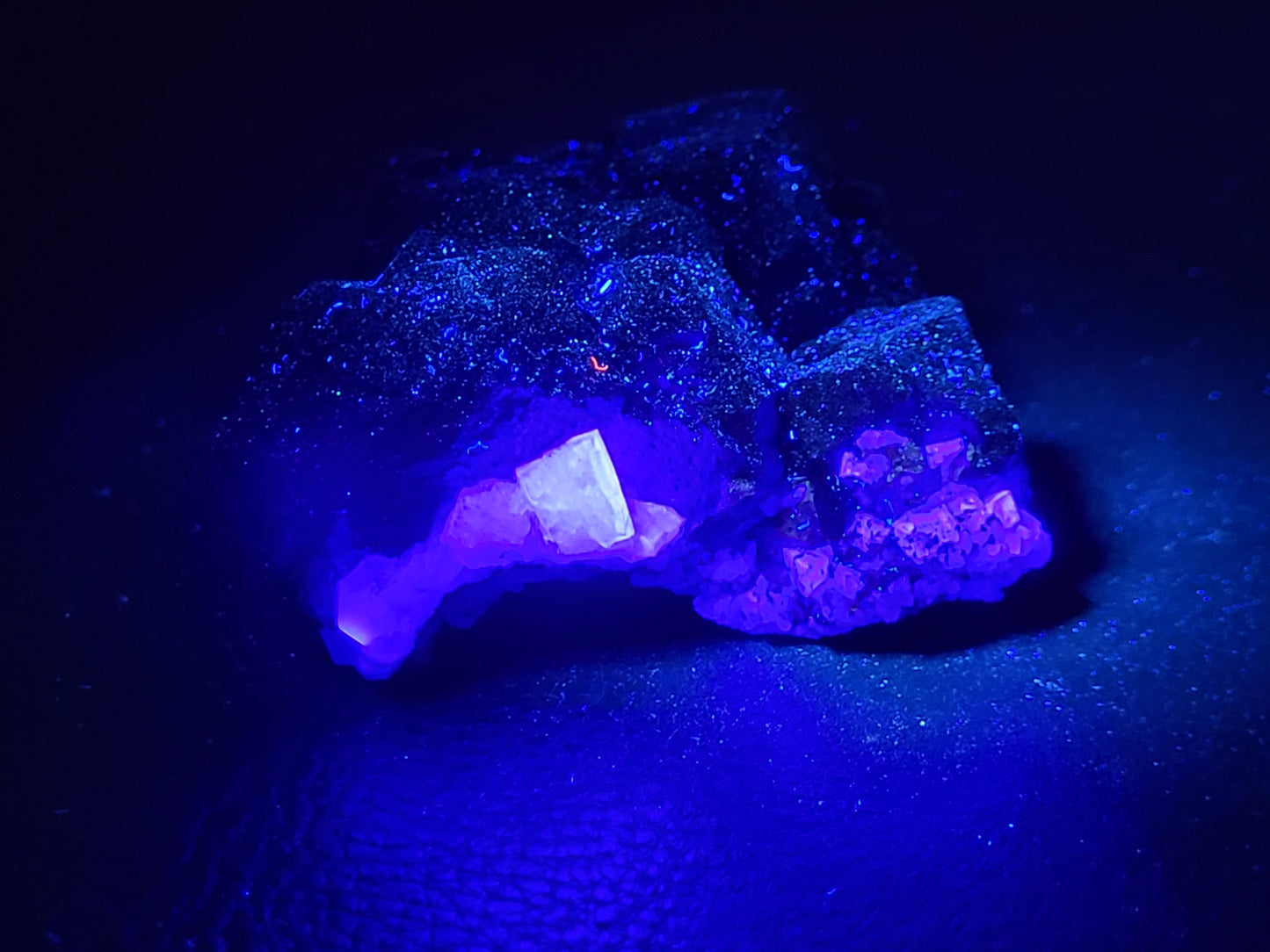 Purple Rain Fluorite w/ Galena