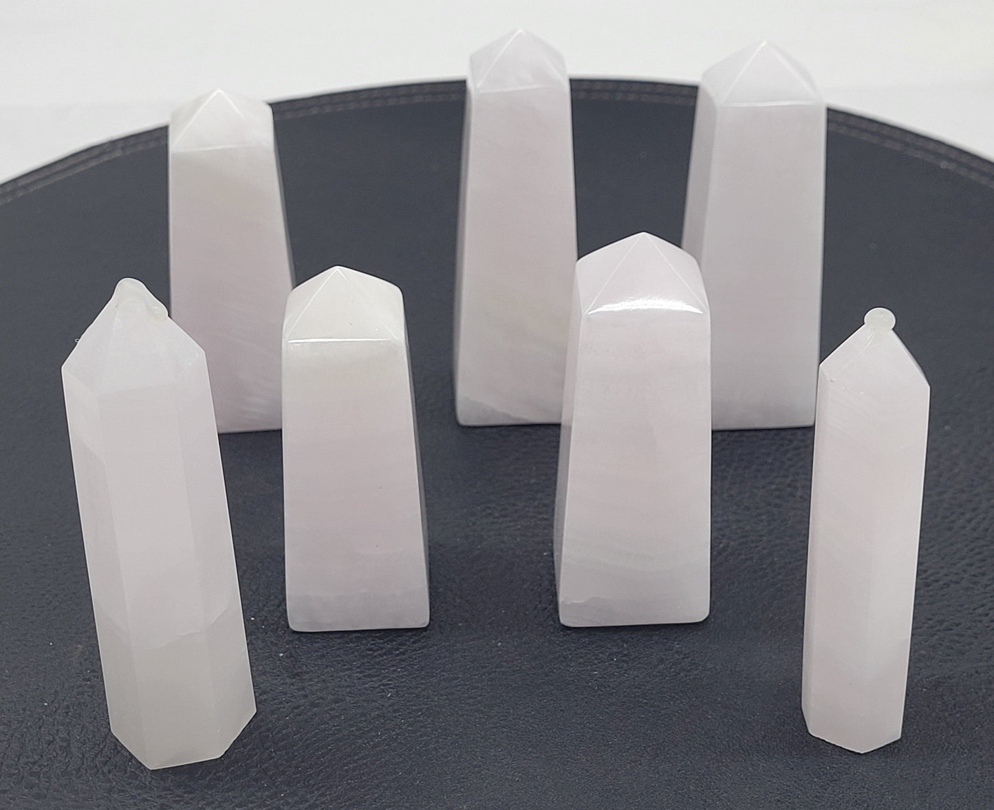 Pink Mangano Calcite tower