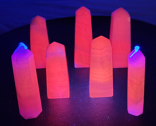 Pink Mangano Calcite tower