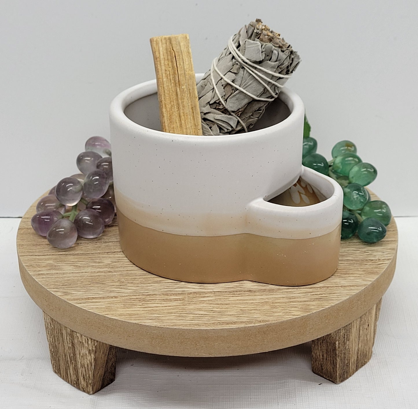 Ceramic holder w/ match slot