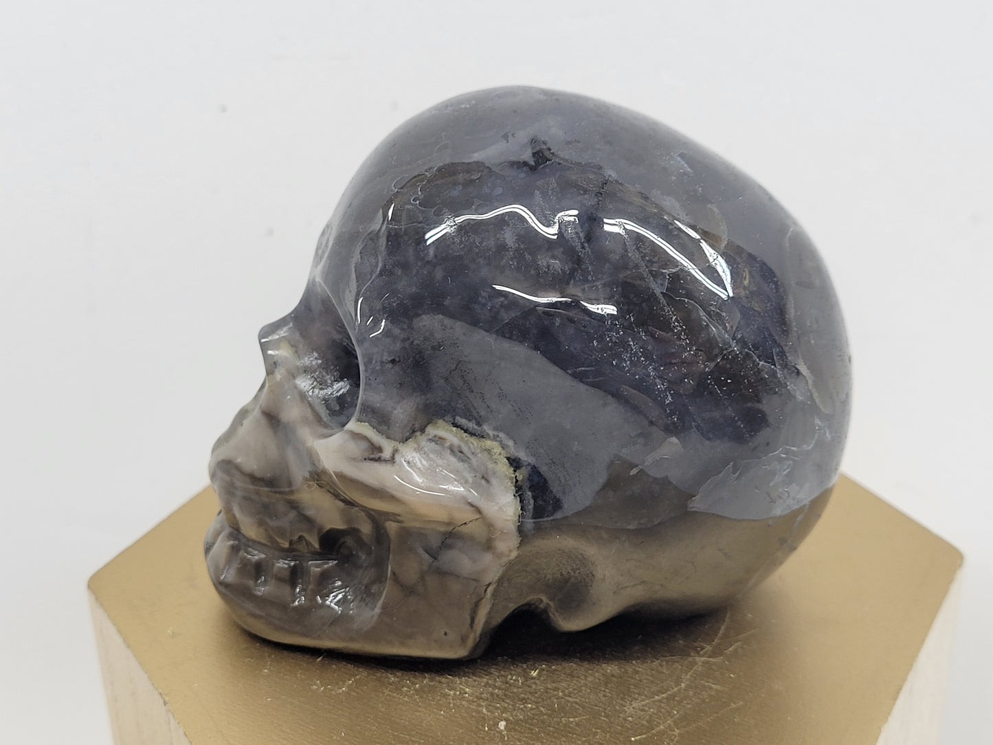 Skull large - Volcano Agate