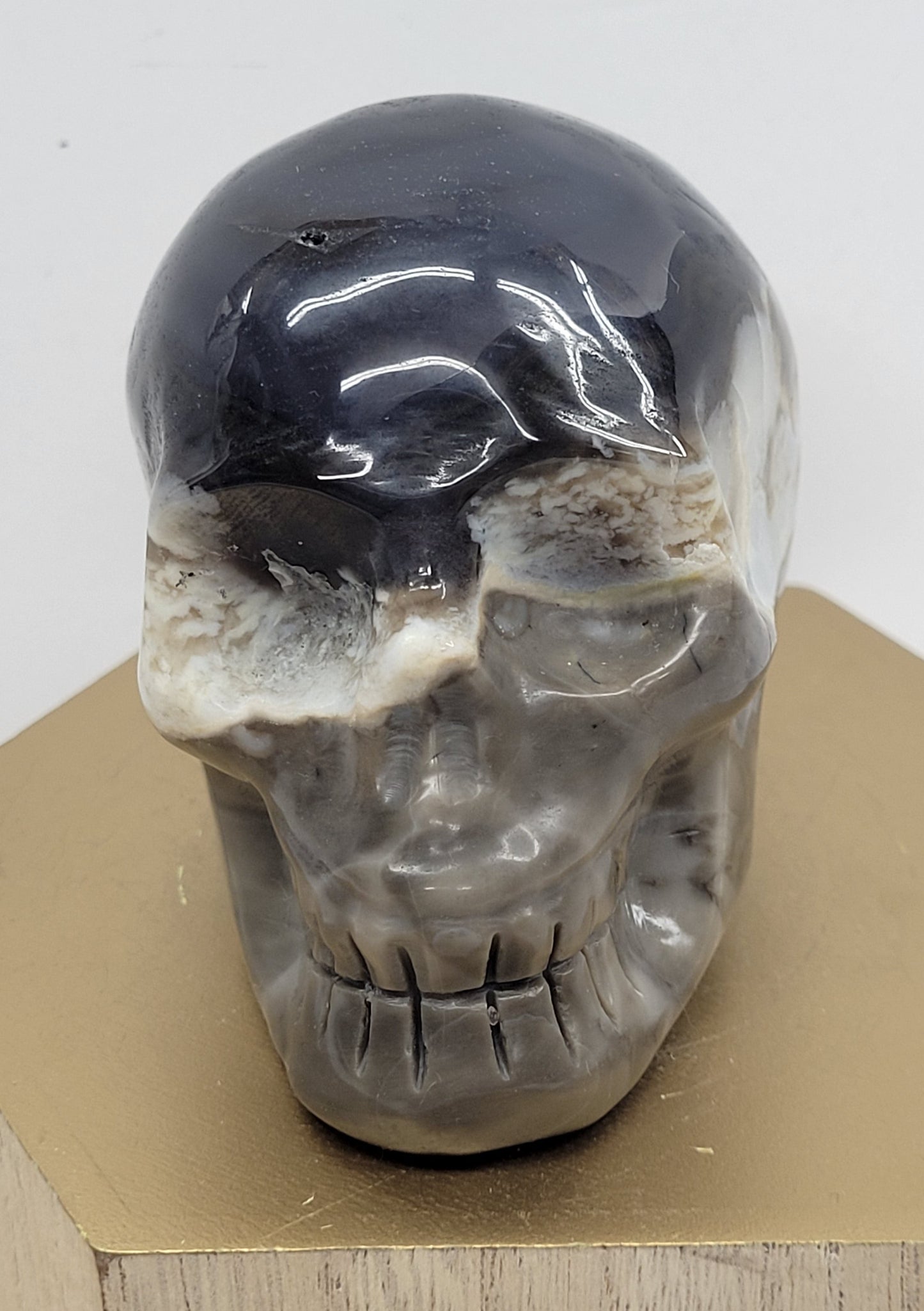 Skull large - Volcano Agate