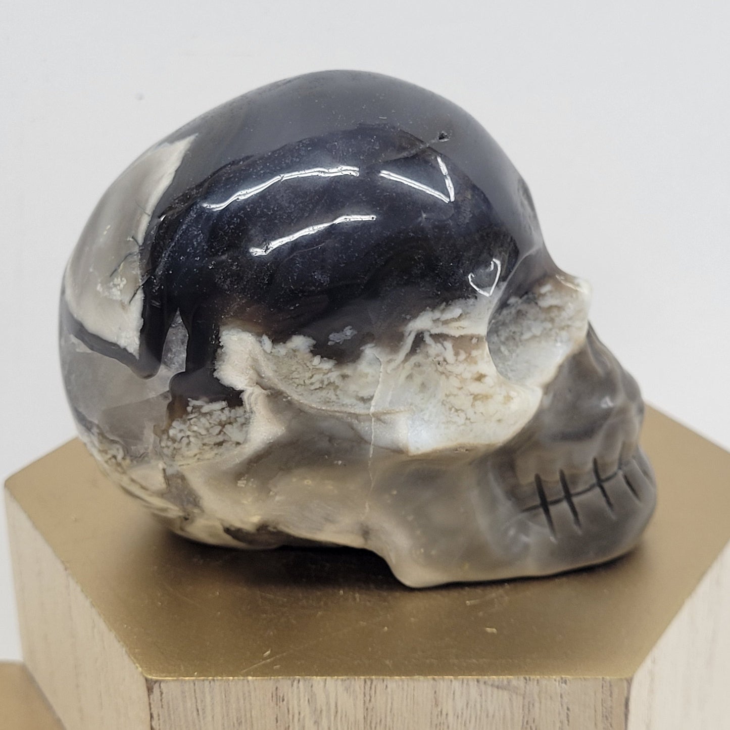 Skull large - Volcano Agate