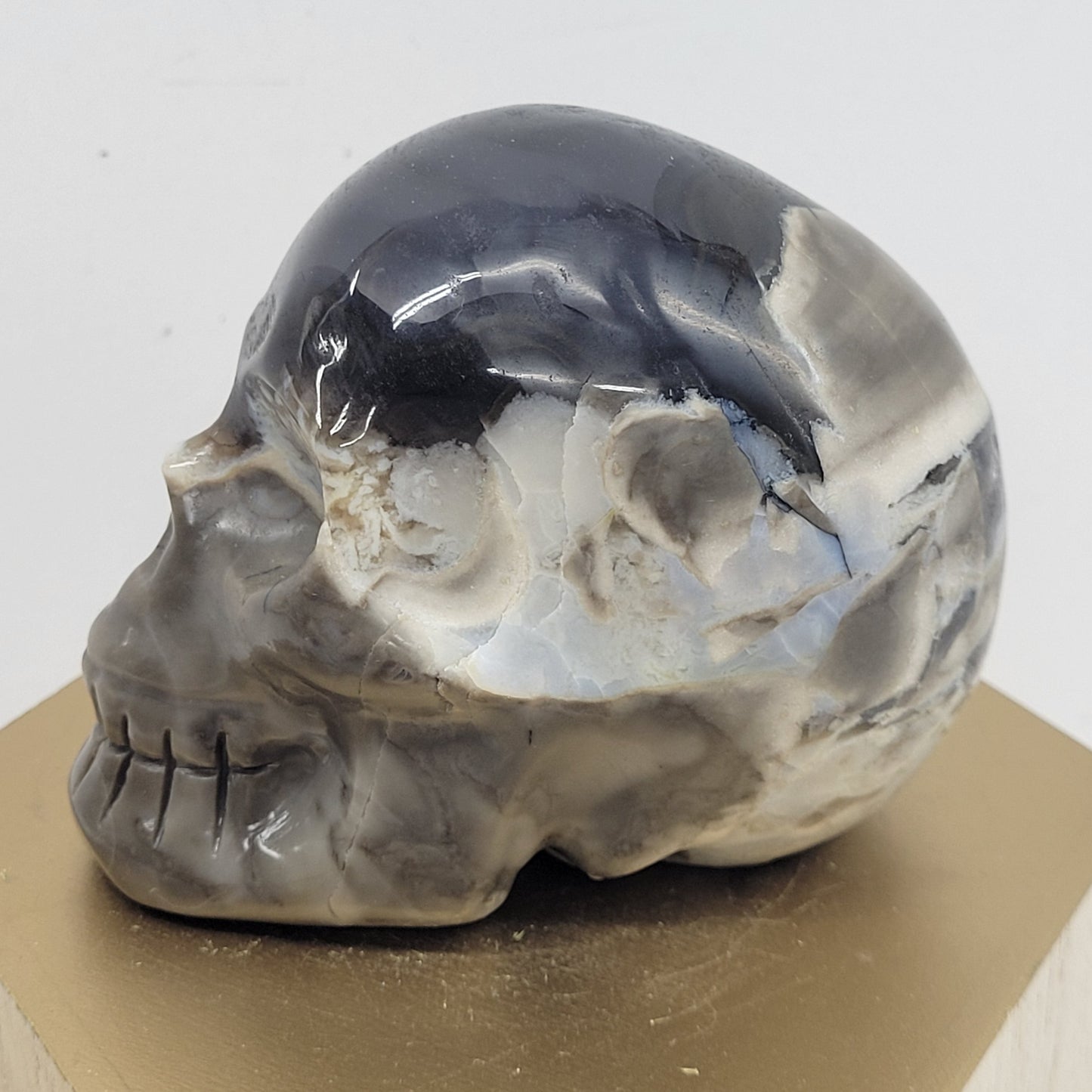 Skull large - Volcano Agate