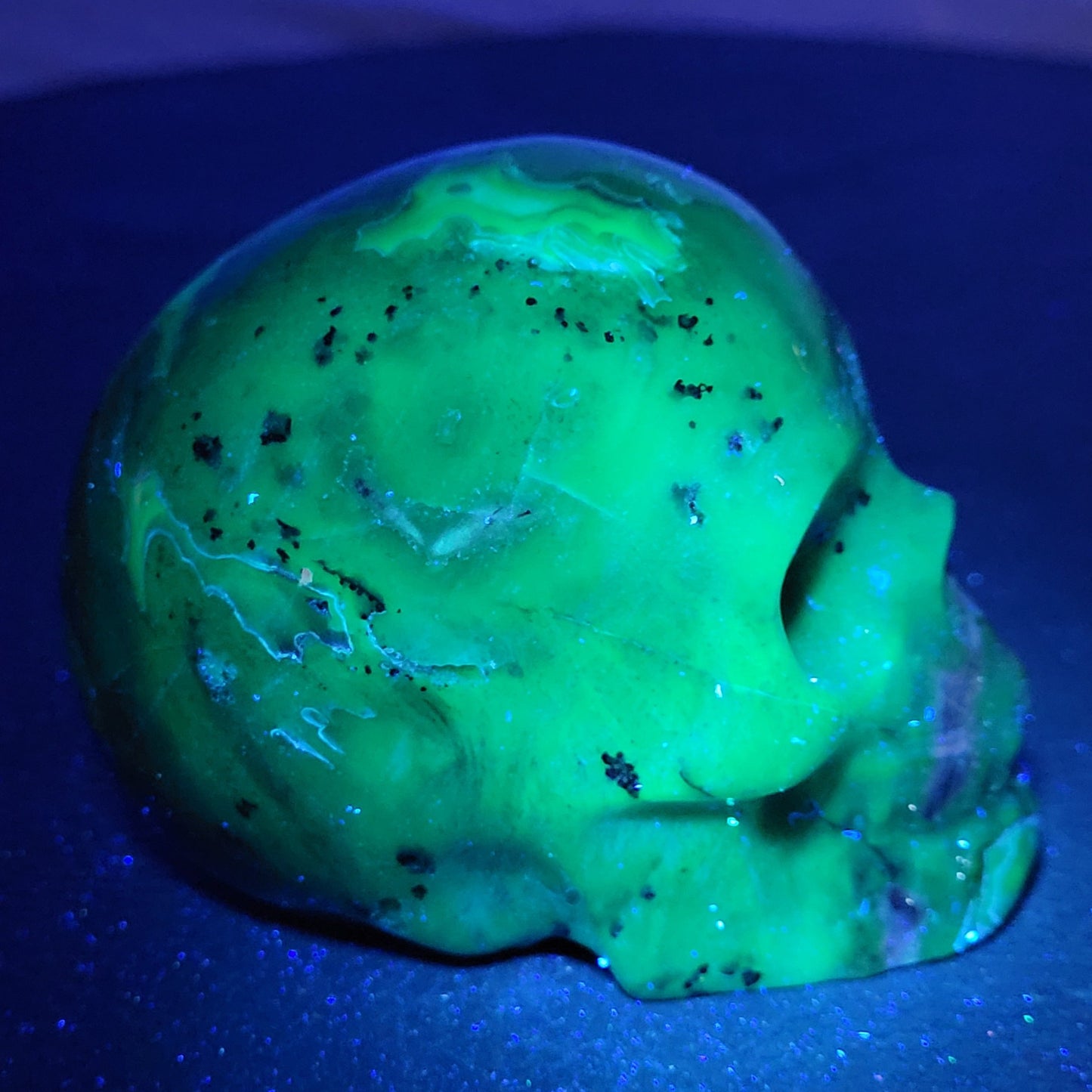 Skull large - Volcano Agate