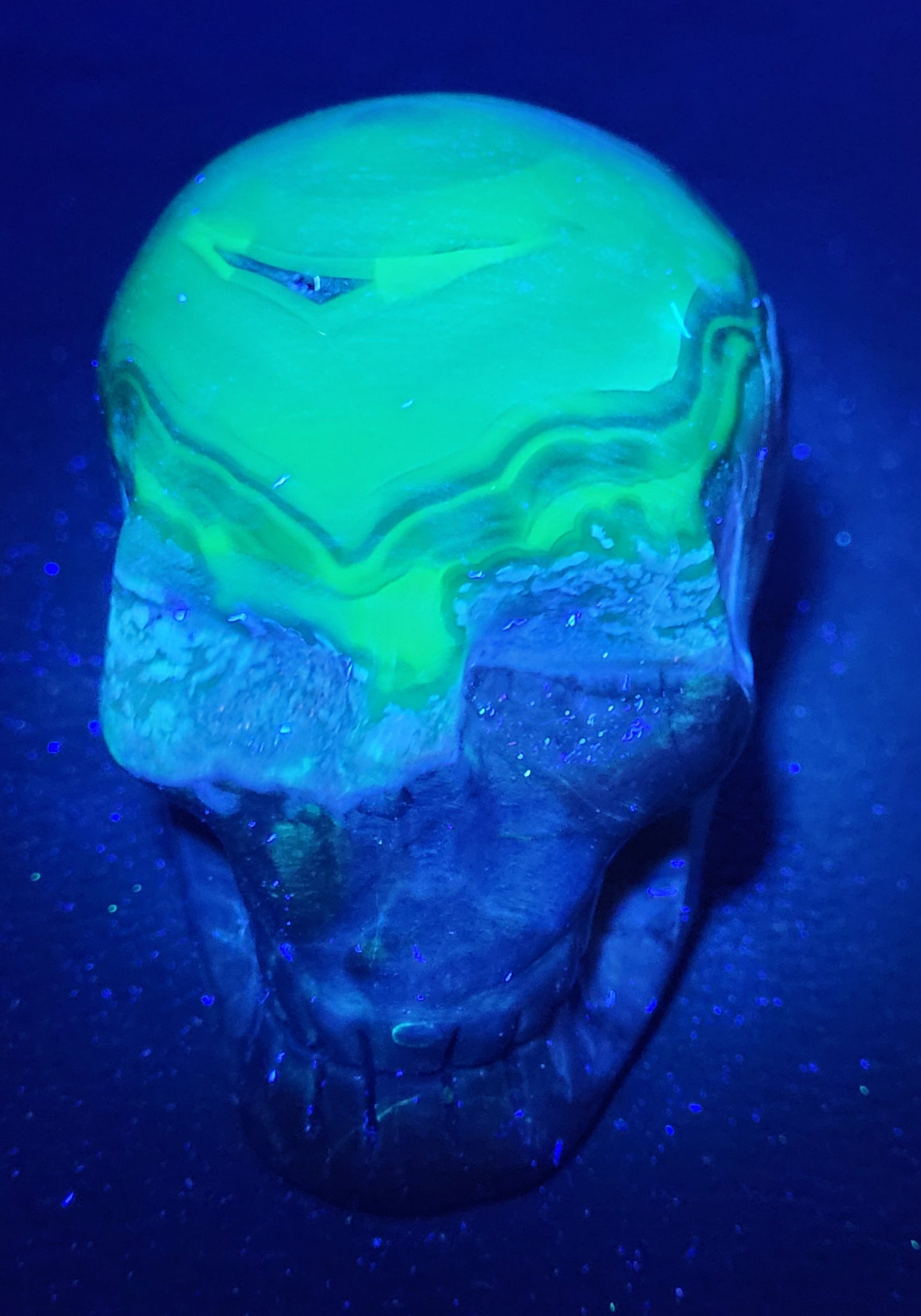 Skull large - Volcano Agate