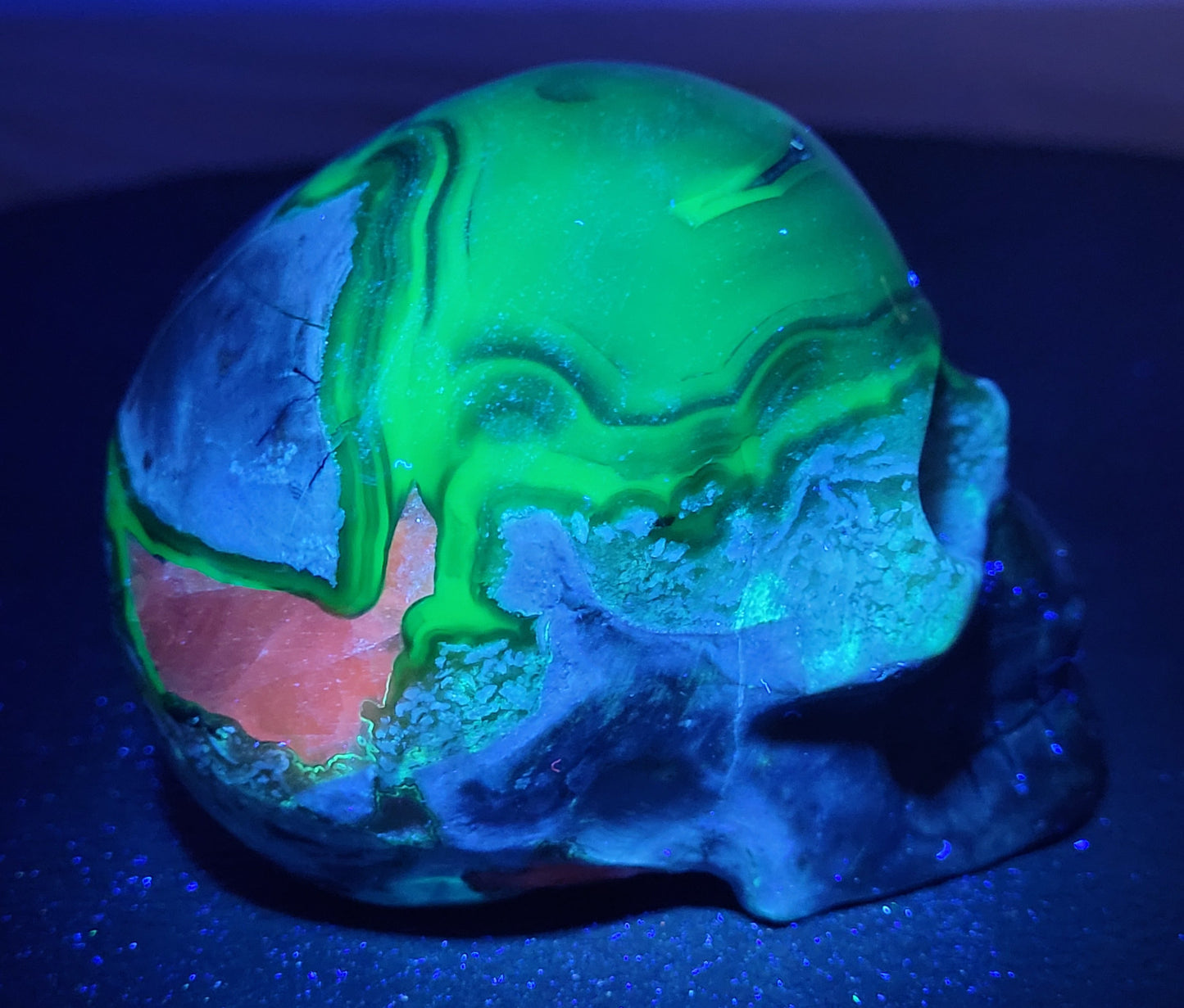 Skull large - Volcano Agate