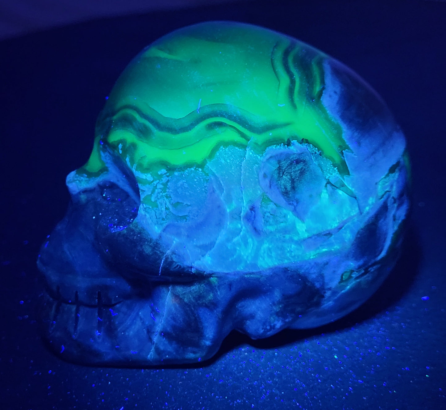 Skull large - Volcano Agate