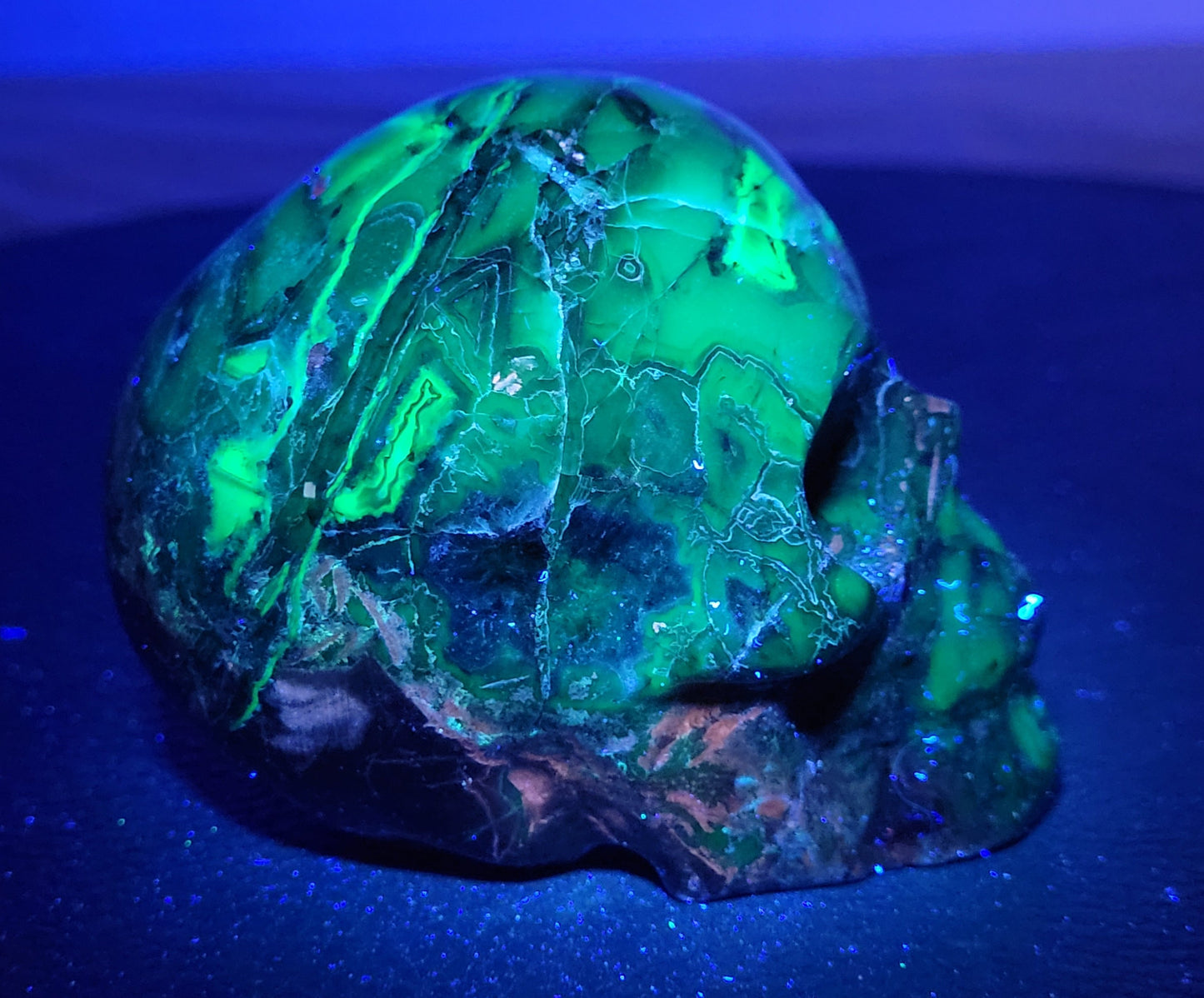 Skull large - Volcano Agate