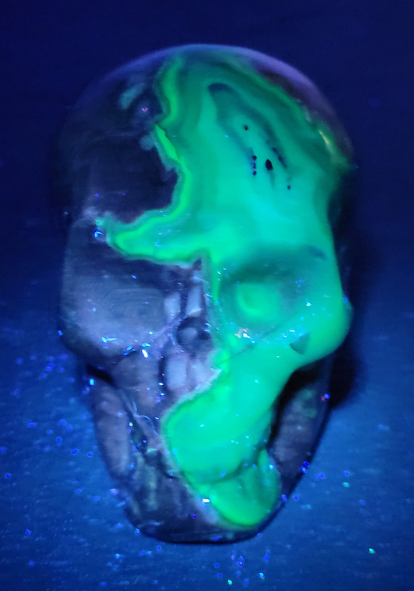 Skull large - Volcano Agate