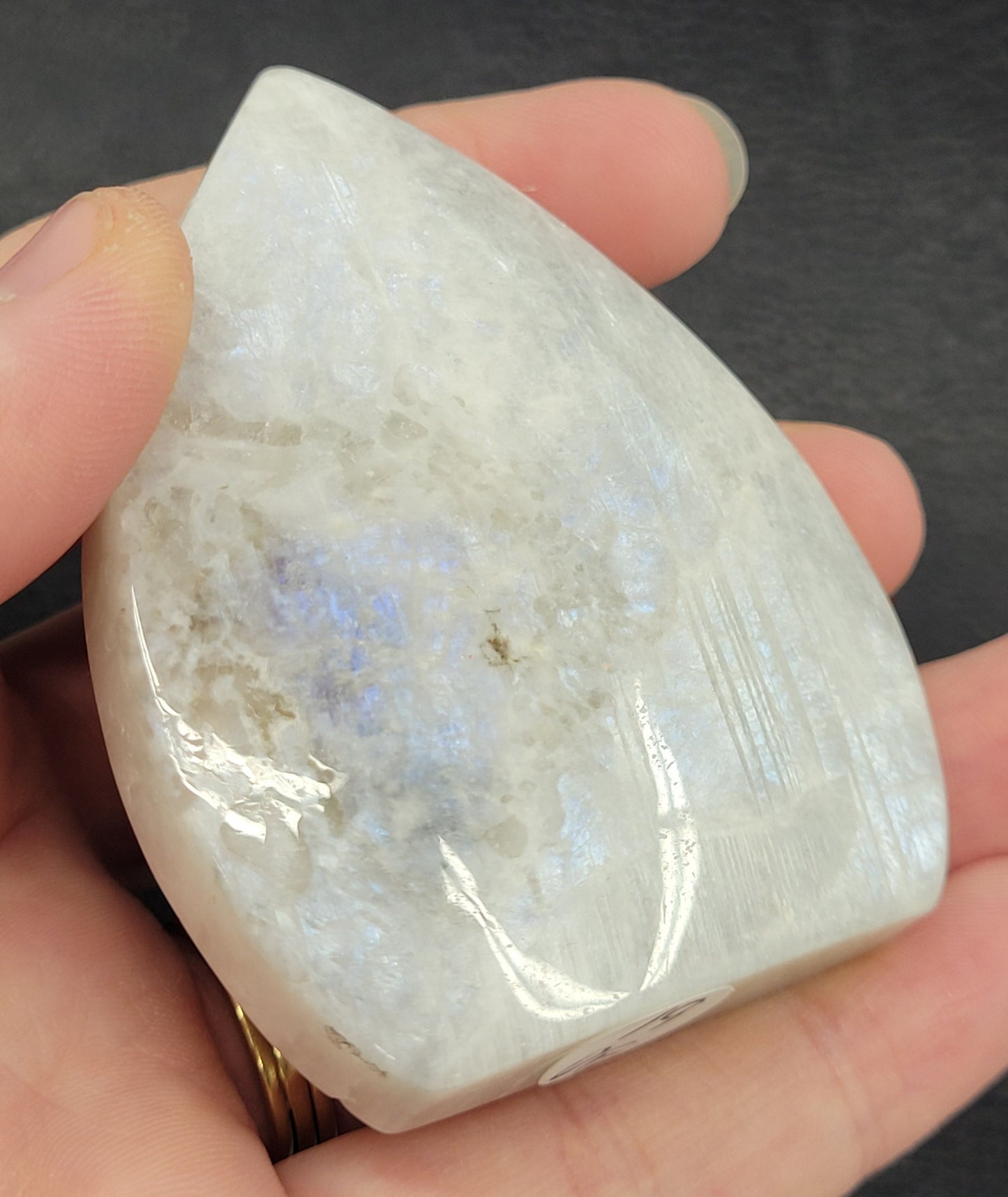 Moonstone teardrop flame