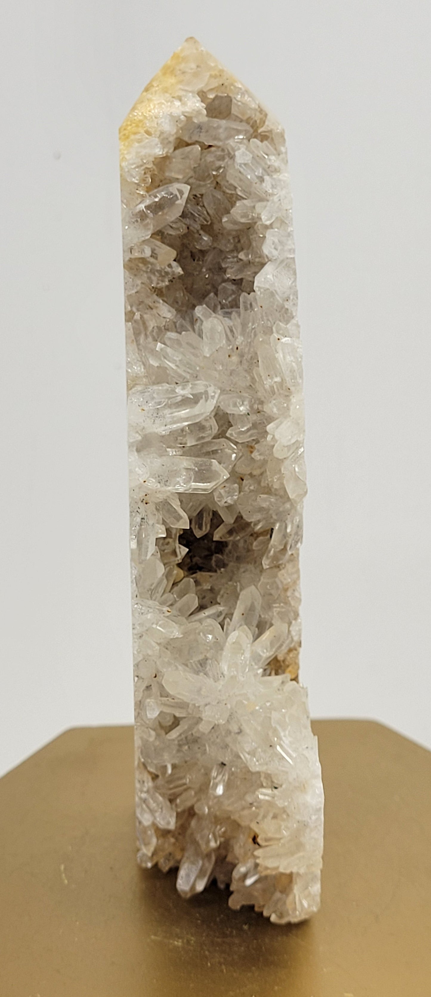 Clear Quartz cluster tower