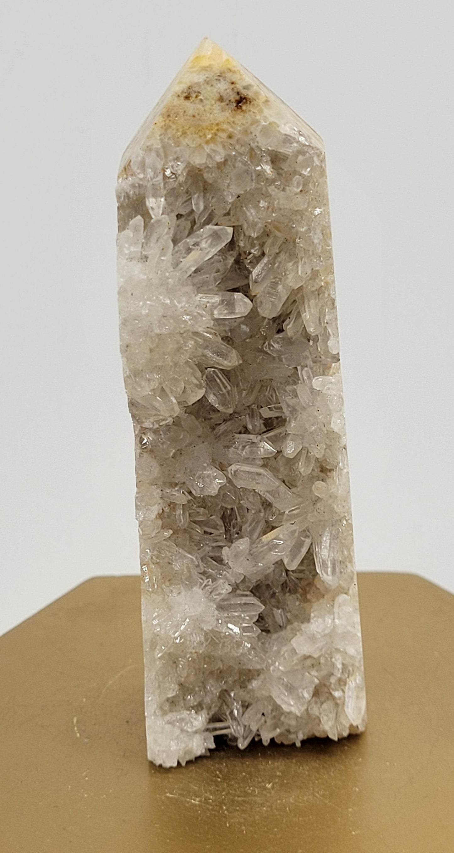 Clear Quartz cluster tower