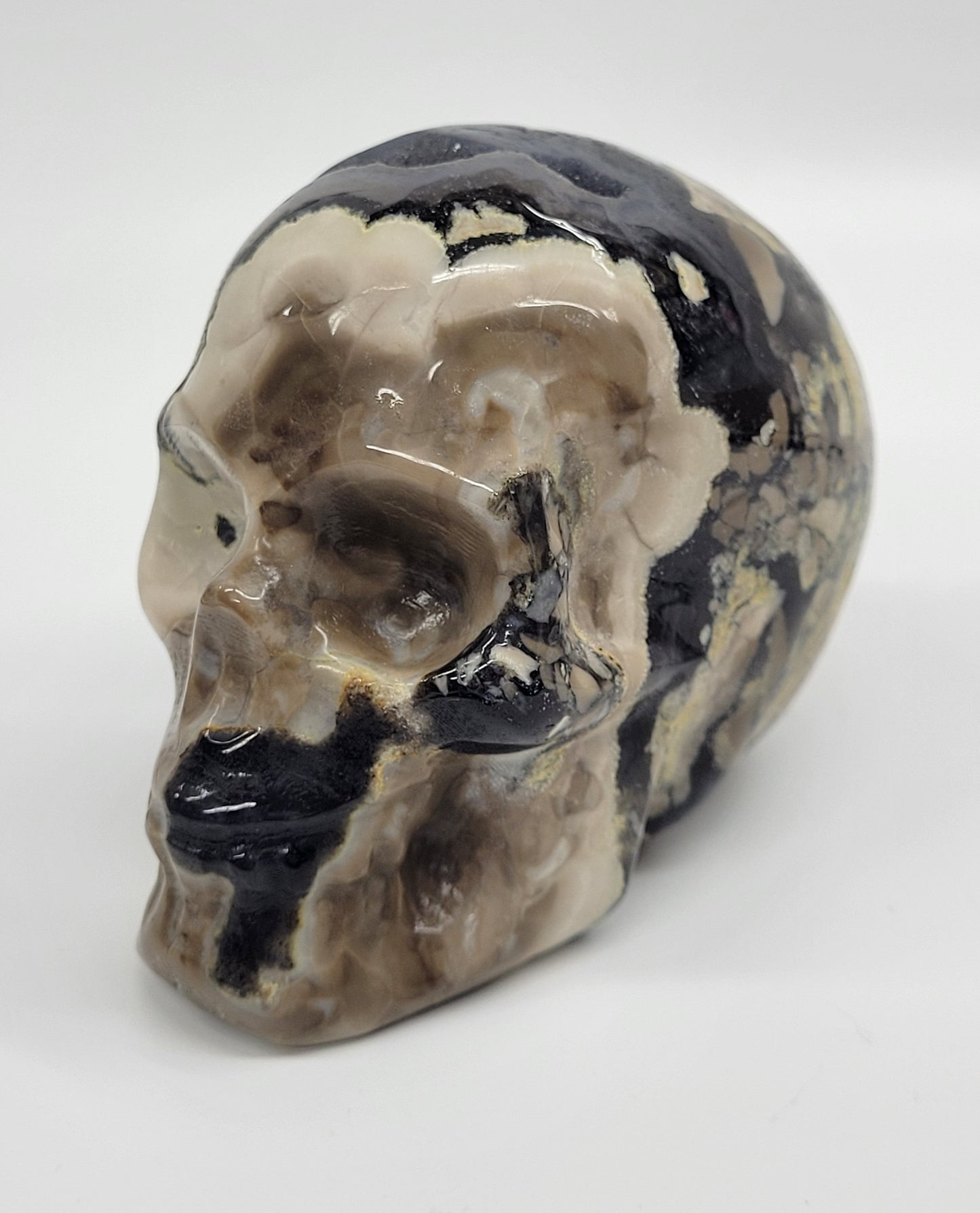 Skull large - Volcano Agate