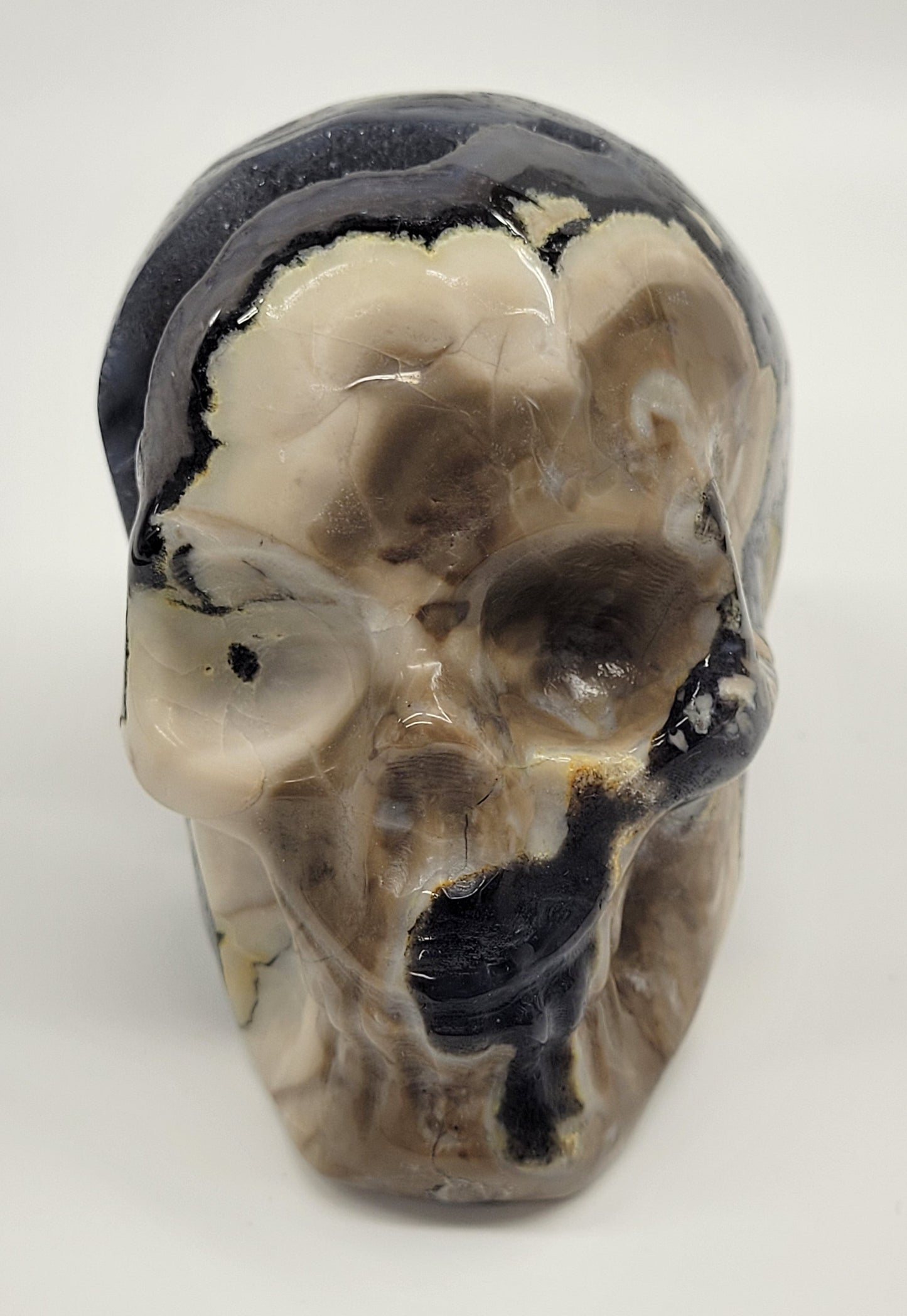 Skull large - Volcano Agate
