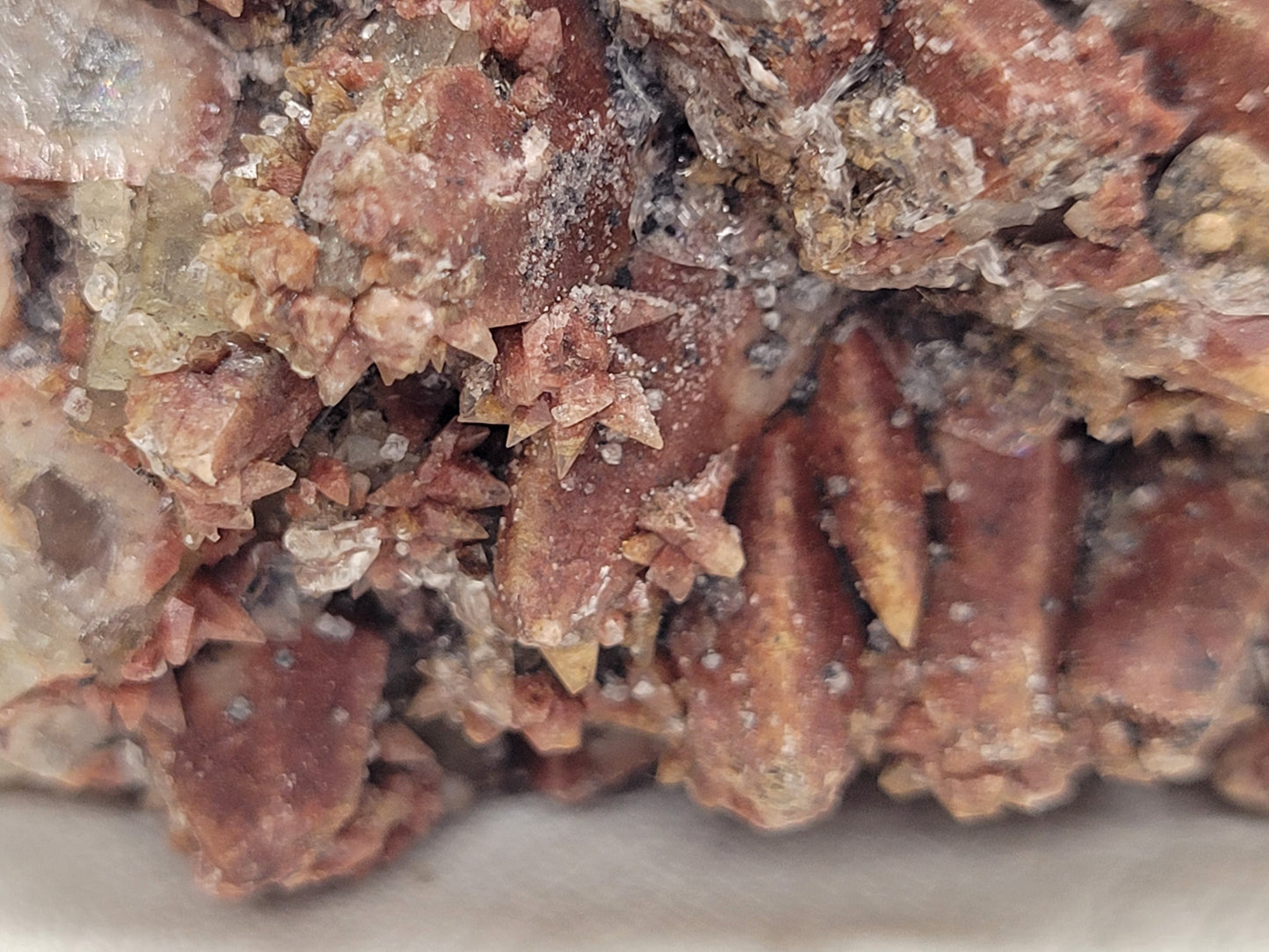 Dogtooth Calcite w/ Fluorite