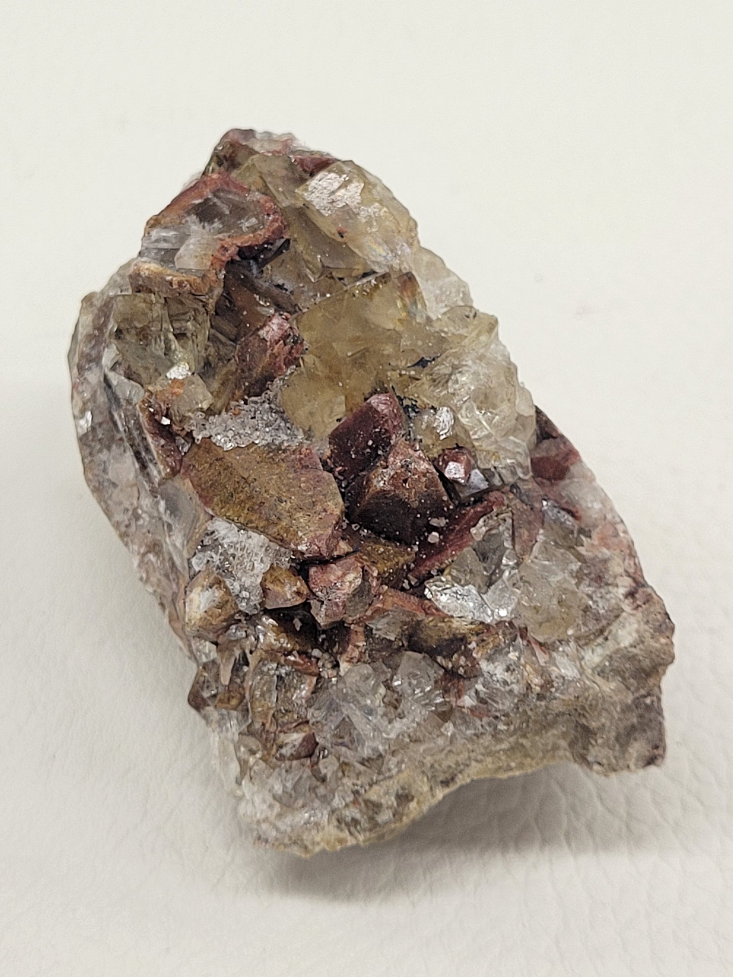 Dogtooth Calcite w/ Fluorite