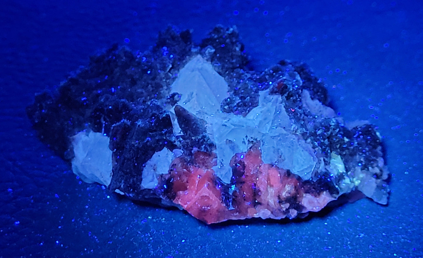 Dogtooth Calcite w/ Fluorite