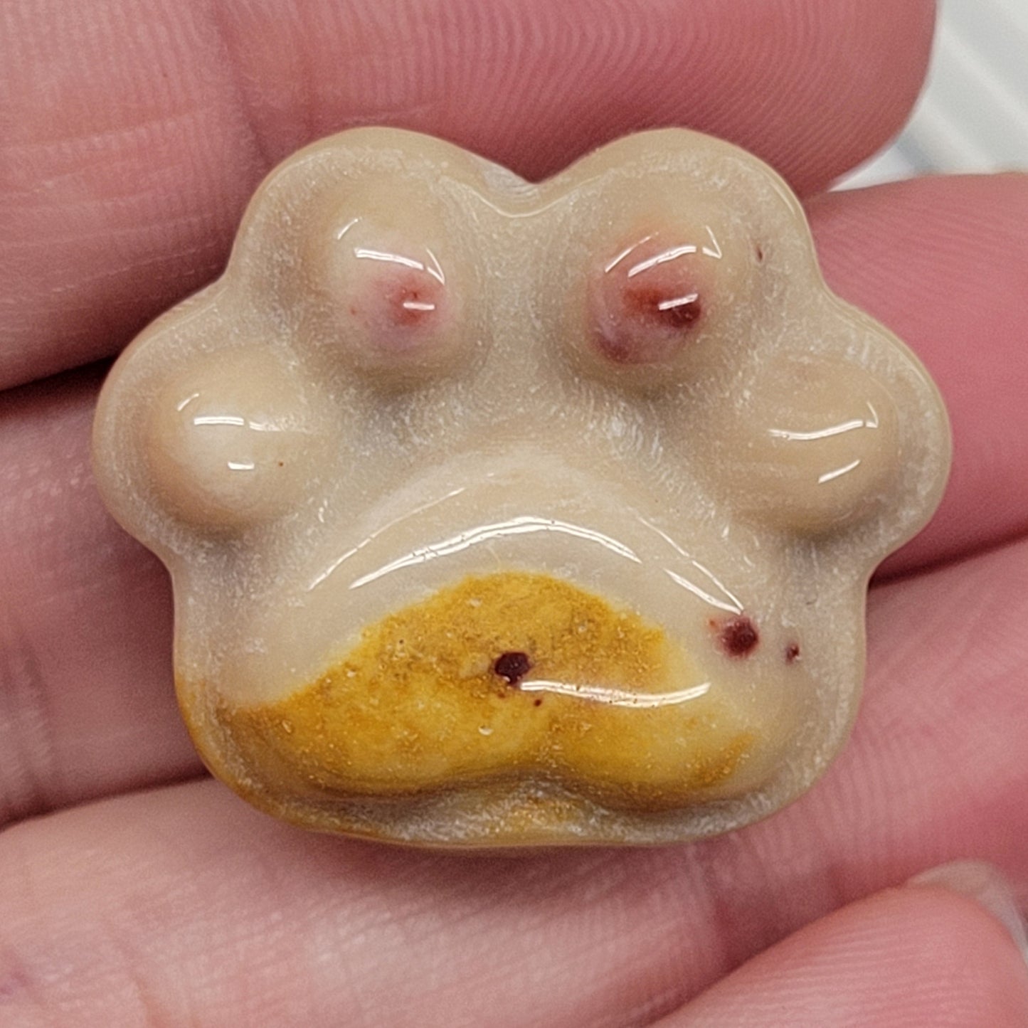 Paw print - Mookaite (small)