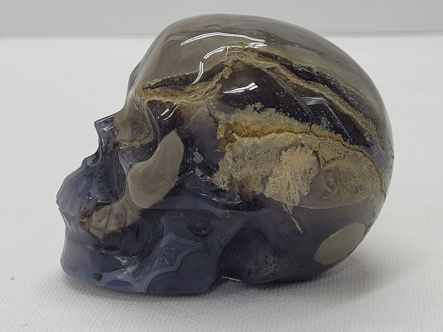 Skull large - Volcano Agate