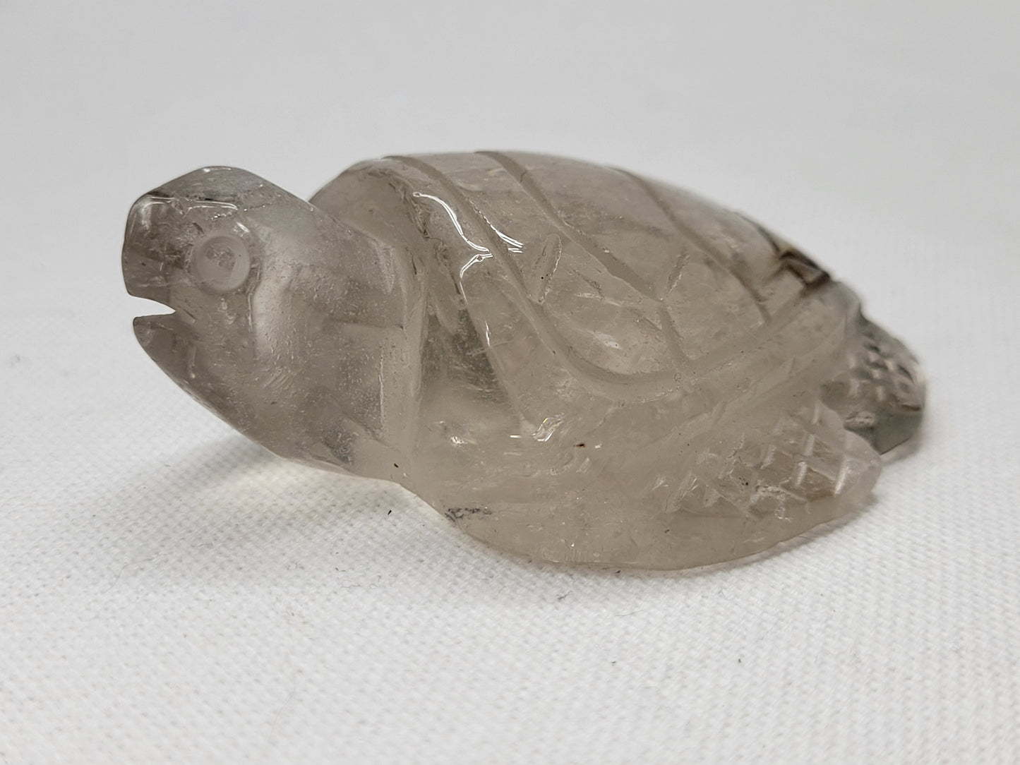 Smoky Quartz w/ Inclusions turtle (large)